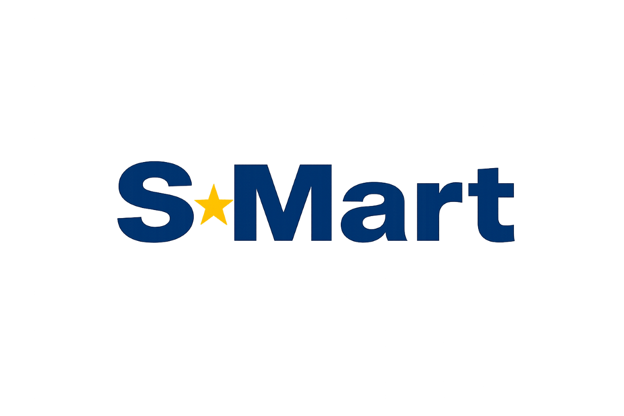 Logo de S-Mart con estrella amarilla